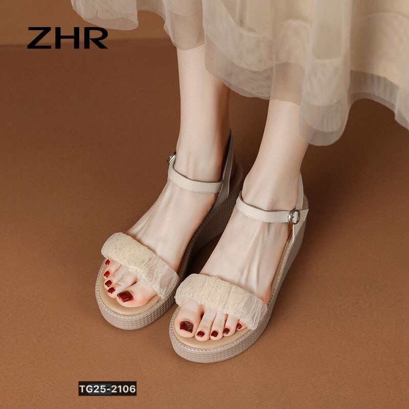 24HA216.25 - SANDAL ĐẾ XUỒNG NHÀ ZHR