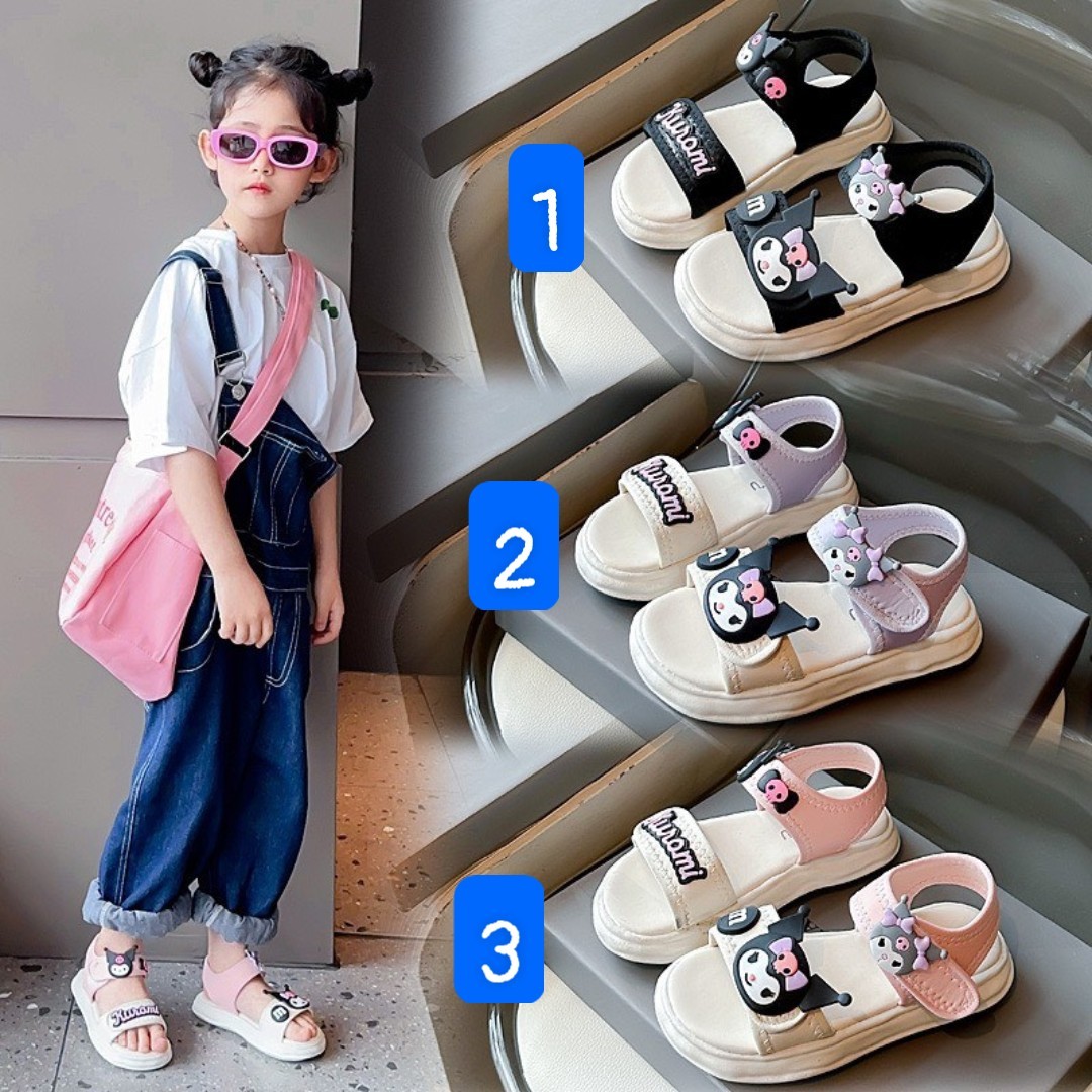 24HA216.08 - SANDAL KUROMI BÉ GÁI
