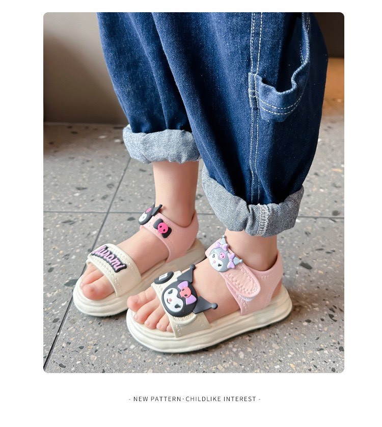 24HA216.08 - SANDAL KUROMI BÉ GÁI