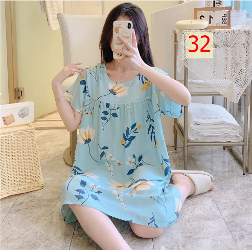 24HA226.25 - VÁY NGỦ LANH LỤA CHO NỮ