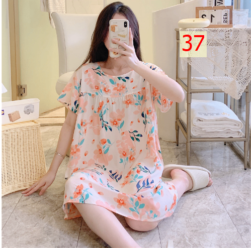 24HA226.25 - VÁY NGỦ LANH LỤA CHO NỮ