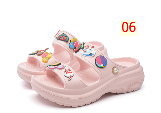 24HA226.32 - DÉP NỮ ĐẾ DÀY SIÊU NHẸ KÈM STICKER