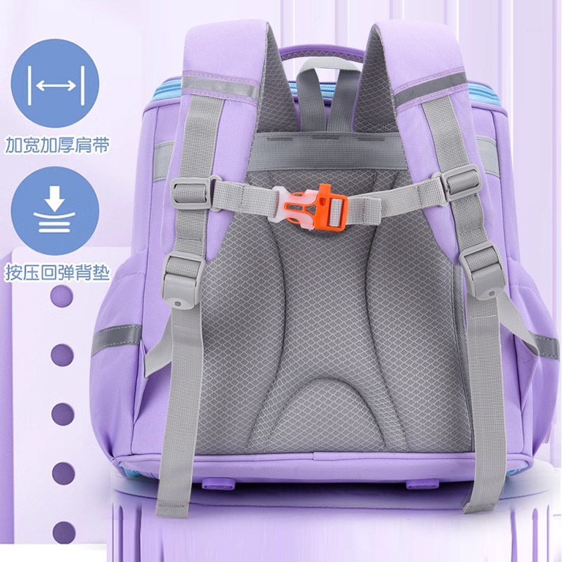 24HA226.17 - BALO CHỐNG GÙ DÁNG NGANG HỌA TIẾT DỄ THƯƠNG CHO BÉ