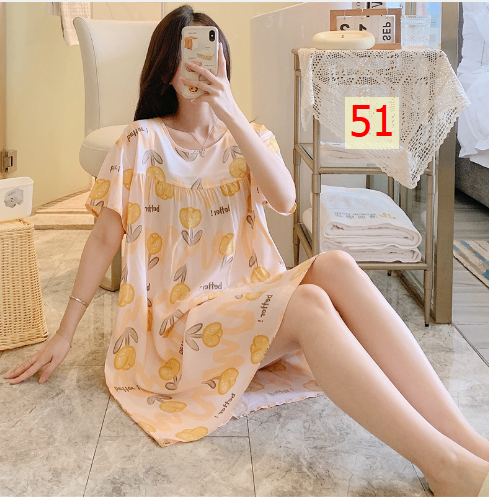 24HA226.25 - VÁY NGỦ LANH LỤA CHO NỮ