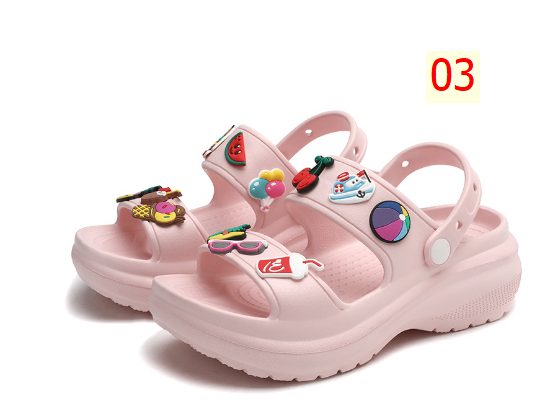 24HA226.32 - DÉP NỮ ĐẾ DÀY SIÊU NHẸ KÈM STICKER