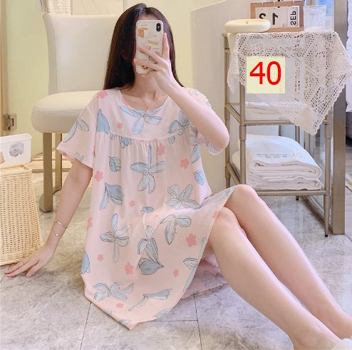 24HA226.25 - VÁY NGỦ LANH LỤA CHO NỮ