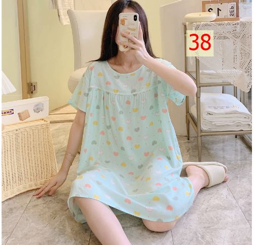24HA226.25 - VÁY NGỦ LANH LỤA CHO NỮ