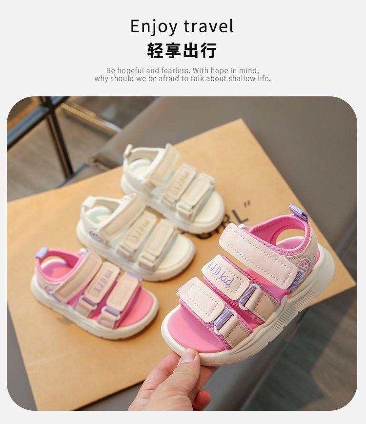 24HA226.03 - SANDAL 2 MÀU CHO BÉ GÁI