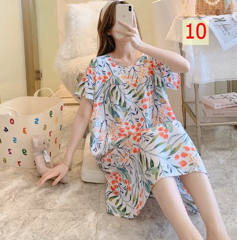 24HA226.25 - VÁY NGỦ LANH LỤA CHO NỮ