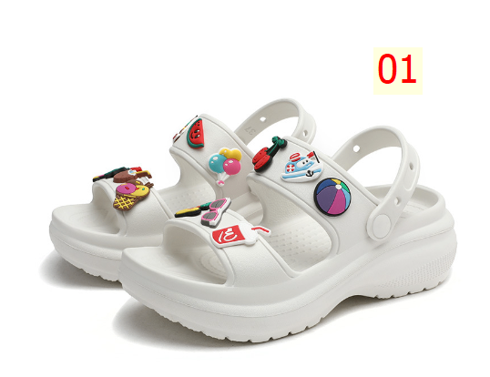 24HA226.32 - DÉP NỮ ĐẾ DÀY SIÊU NHẸ KÈM STICKER