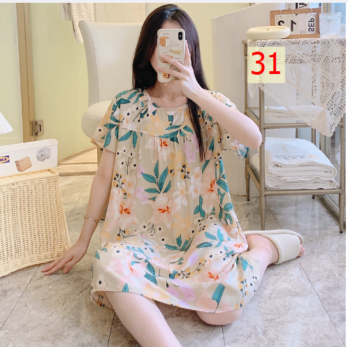 24HA226.25 - VÁY NGỦ LANH LỤA CHO NỮ