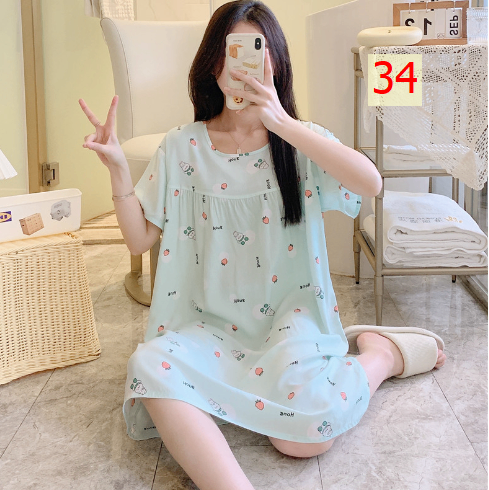 24HA226.25 - VÁY NGỦ LANH LỤA CHO NỮ
