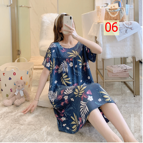 24HA226.25 - VÁY NGỦ LANH LỤA CHO NỮ