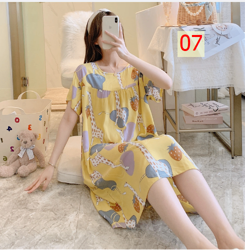 24HA226.25 - VÁY NGỦ LANH LỤA CHO NỮ