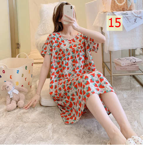 24HA226.25 - VÁY NGỦ LANH LỤA CHO NỮ