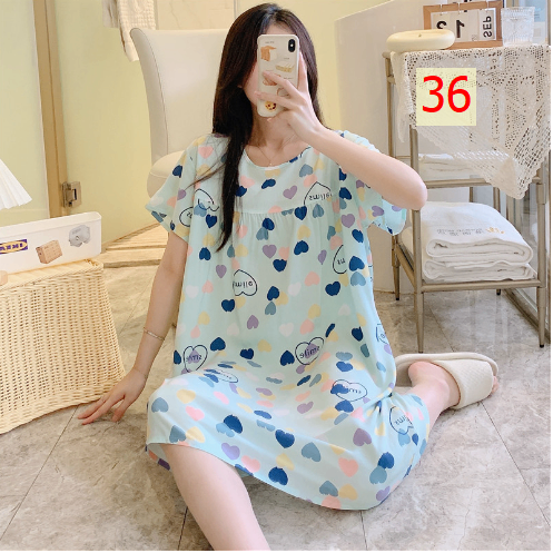 24HA226.25 - VÁY NGỦ LANH LỤA CHO NỮ