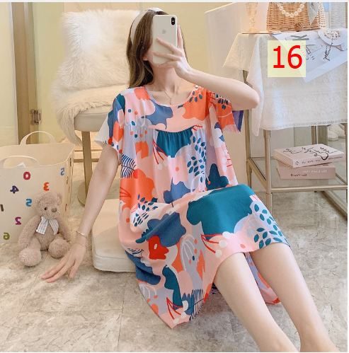 24HA226.25 - VÁY NGỦ LANH LỤA CHO NỮ