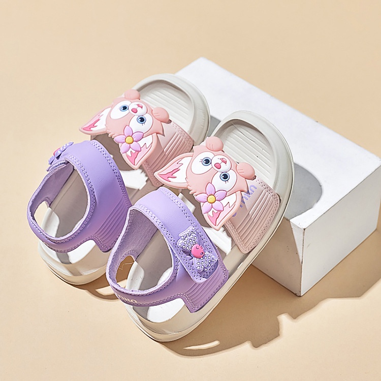 24HA236.28 - SANDAL SIÊU NHẸ PHỐI MÀU GẮN KUROMI