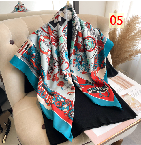 24HA236.09 - SET 2 KHĂN CHOÀNG HOẠ TIẾT