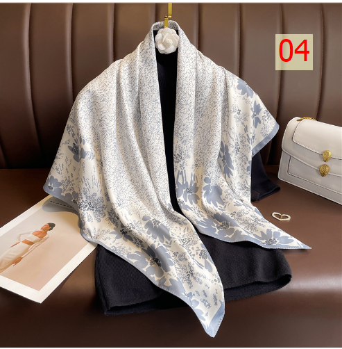 24HA236.09 - SET 2 KHĂN CHOÀNG HOẠ TIẾT