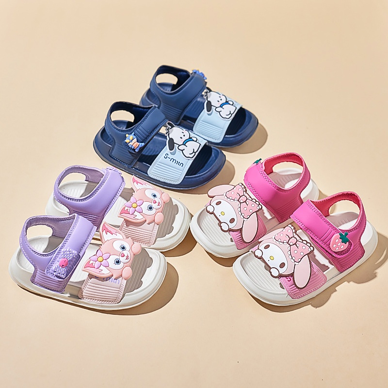 24HA236.28 - SANDAL SIÊU NHẸ PHỐI MÀU GẮN KUROMI