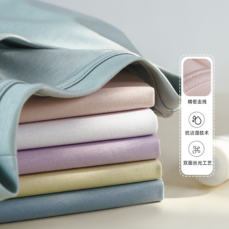 24HA246.21 - ÁO COTTON CỔ TRÒN NỮ