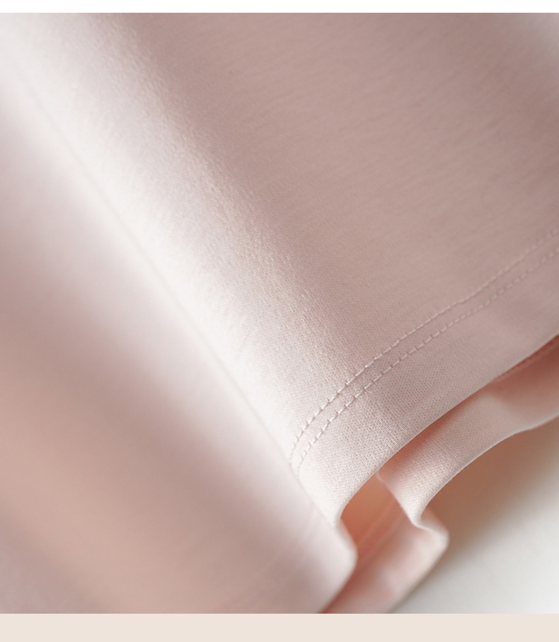 24HA246.21 - ÁO COTTON CỔ TRÒN NỮ