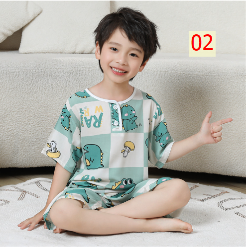 24HA246.09 - BỘ CỘC TAY COTTON LANH LỤA CHO BÉ SIZE 90-120
