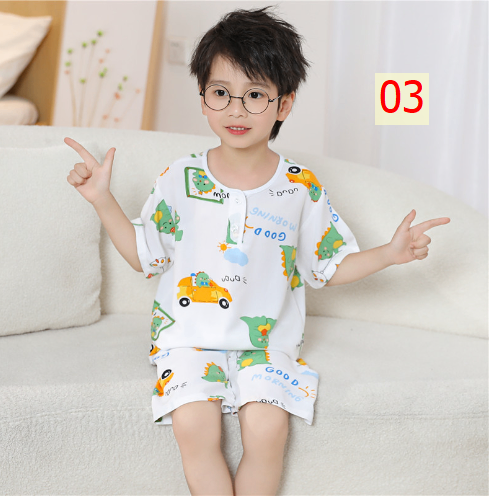24HA246.09 - BỘ CỘC TAY COTTON LANH LỤA CHO BÉ SIZE 90-120