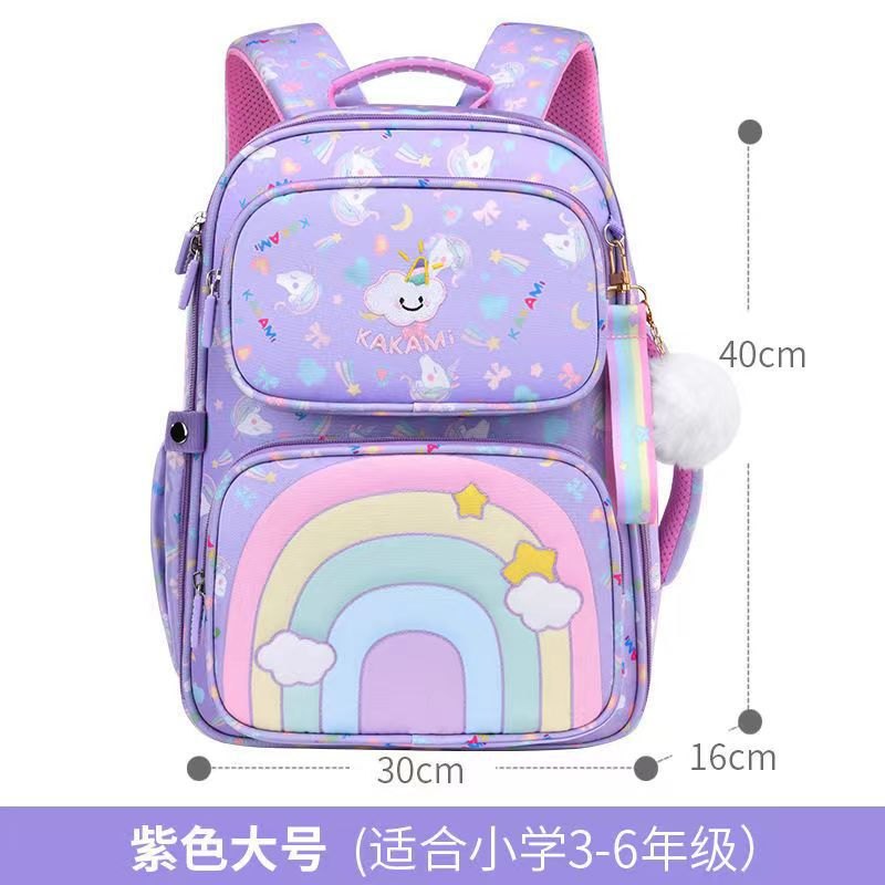 24HA256.04 - BA LÔ GỌN NHẸ CẦU VỒNG BÉ GÁI