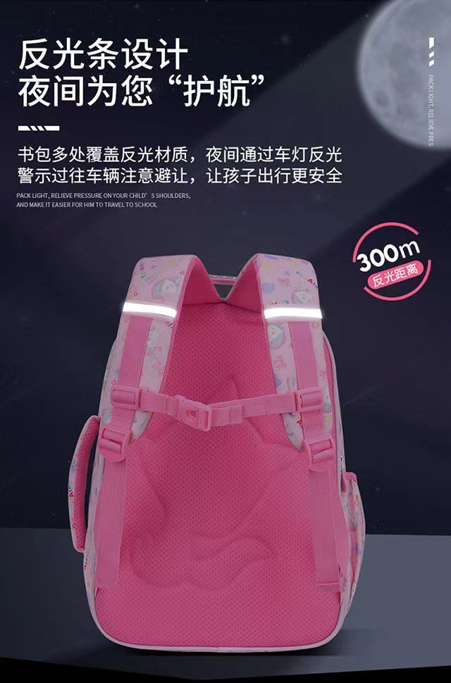 24HA256.04 - BA LÔ GỌN NHẸ CẦU VỒNG BÉ GÁI