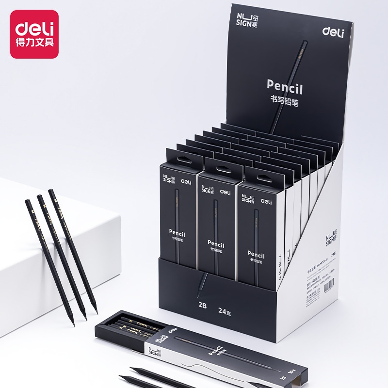 24HA256.10 - SET 2 HỘP BÚT CHÌ DELI 2B