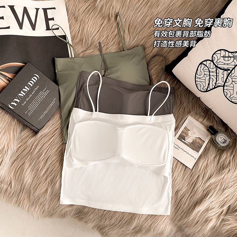 24HA256.08 - ÁO ỐNG 2 DÂY KÈM BRA HÃNG BONAS