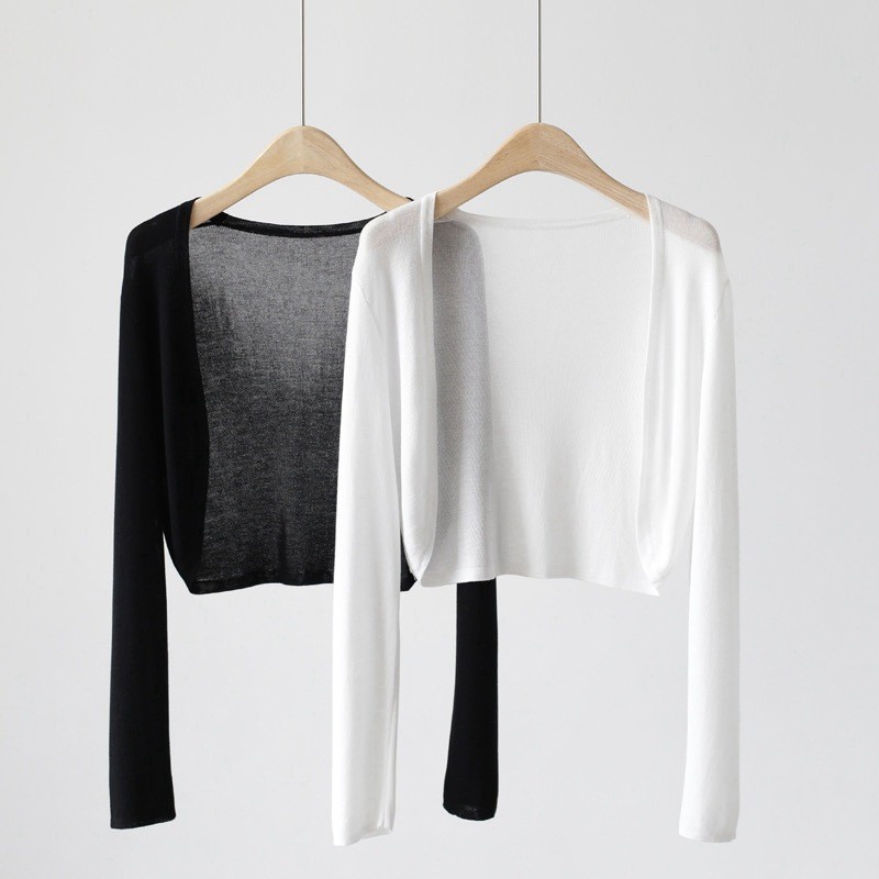 24HA266.03 - SET 2 ÁO CARDIGAN KHOÁC NGOÀI TƠ MỎNG