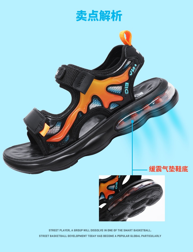 24HA266.07 - SANDAL BÉ TRAI QUẢNG CHÂU CAO CẤP