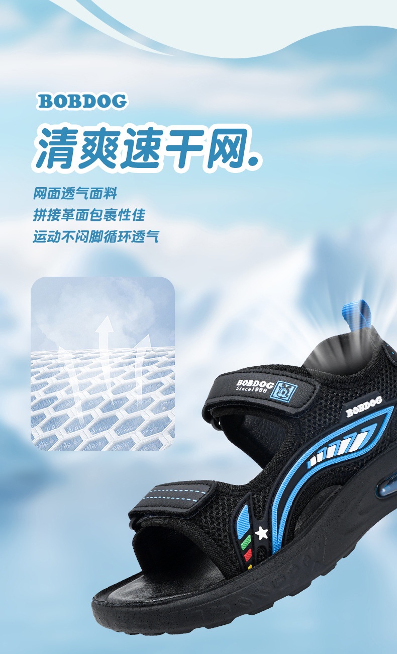 24HA266.30 - SANDAL BOBDOG BÉ TRAI