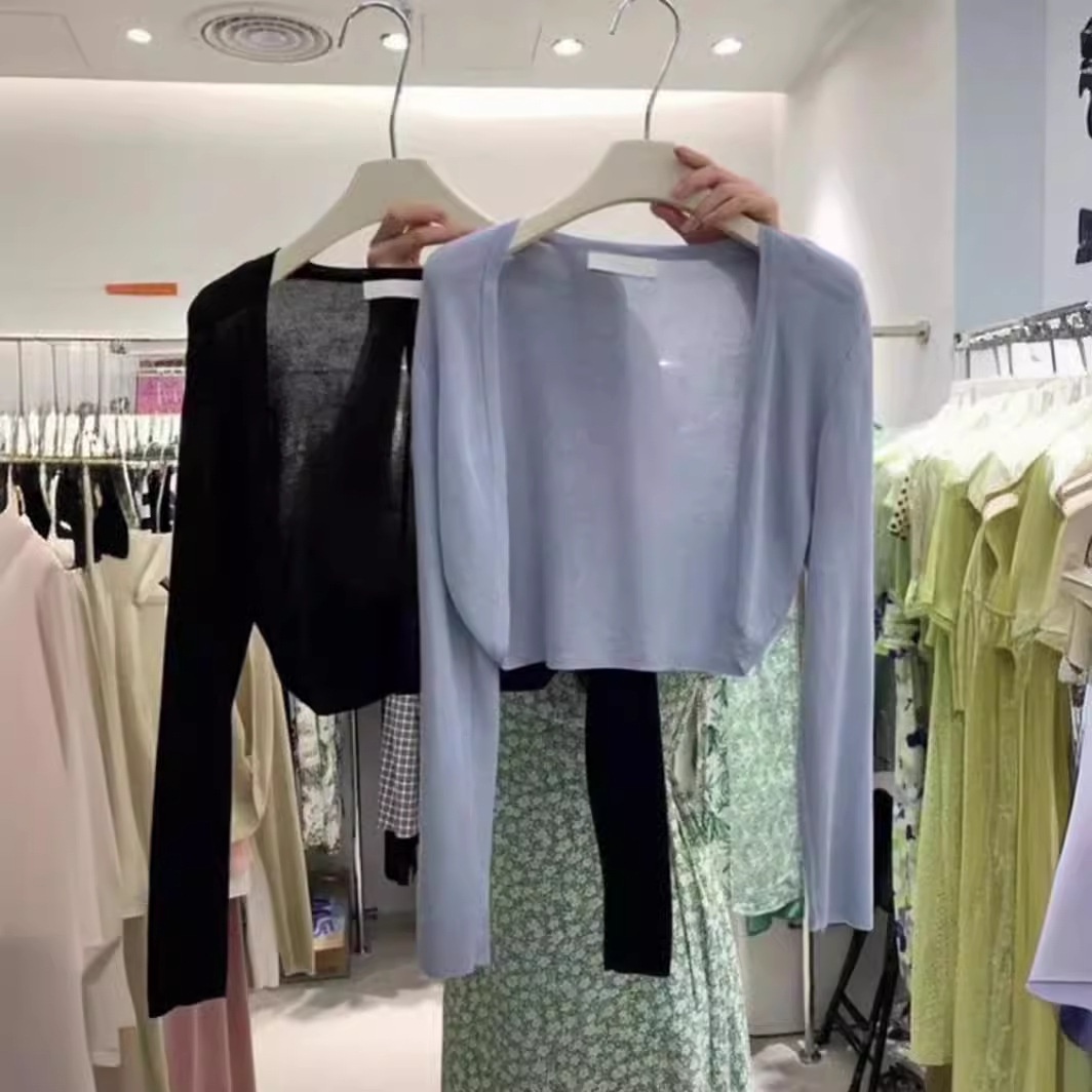 24HA266.03 - SET 2 ÁO CARDIGAN KHOÁC NGOÀI TƠ MỎNG