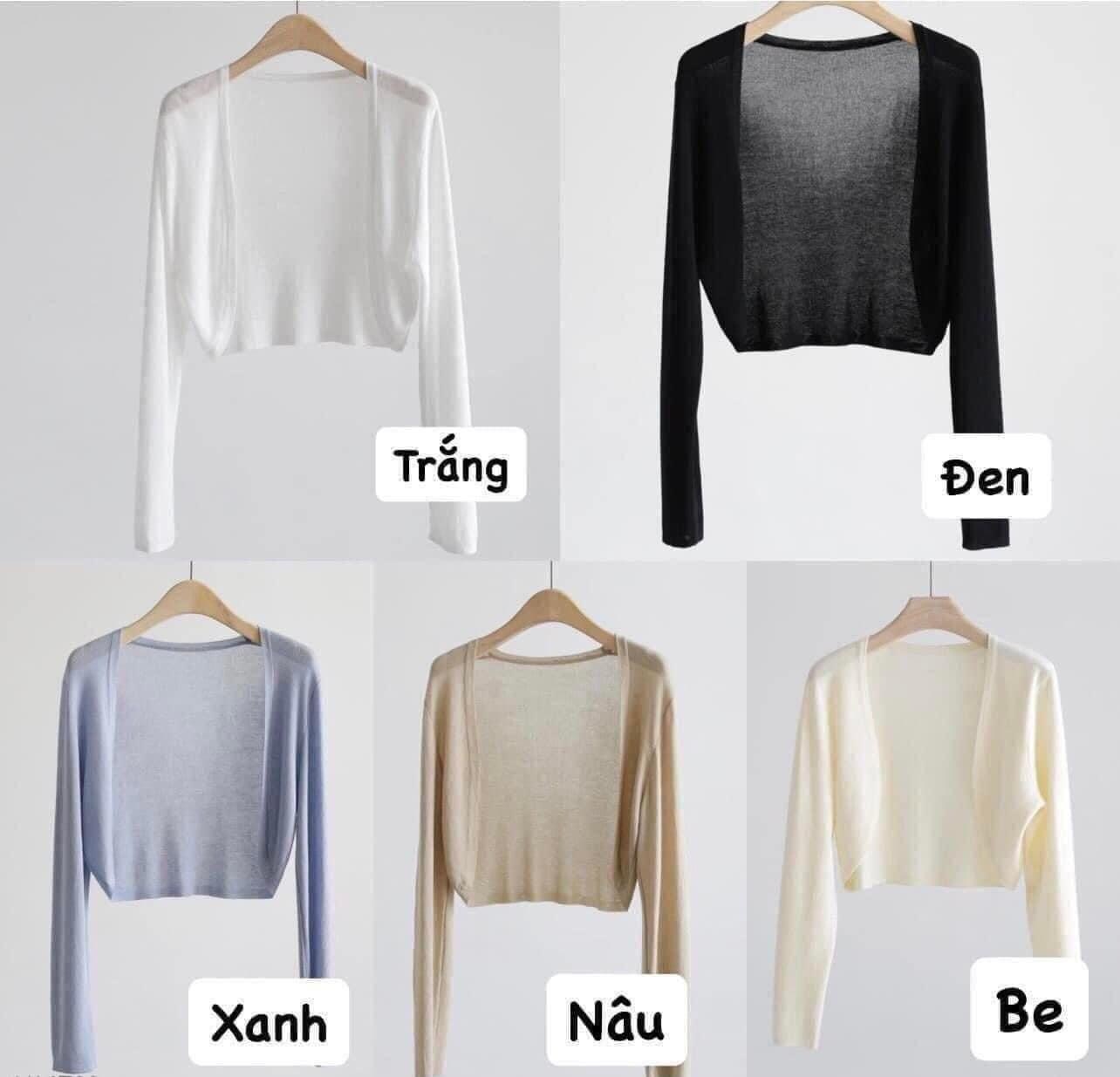 24HA266.03 - SET 2 ÁO CARDIGAN KHOÁC NGOÀI TƠ MỎNG