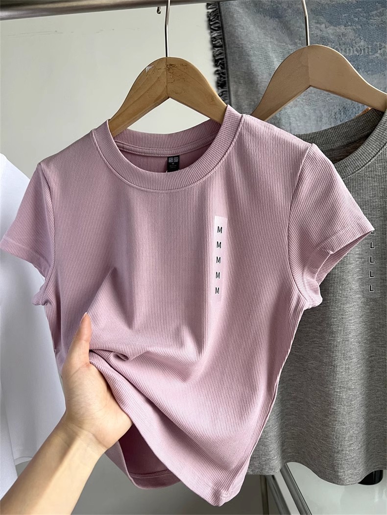 24HA266.13 - ÁO THUN NỮ SLIM FIT