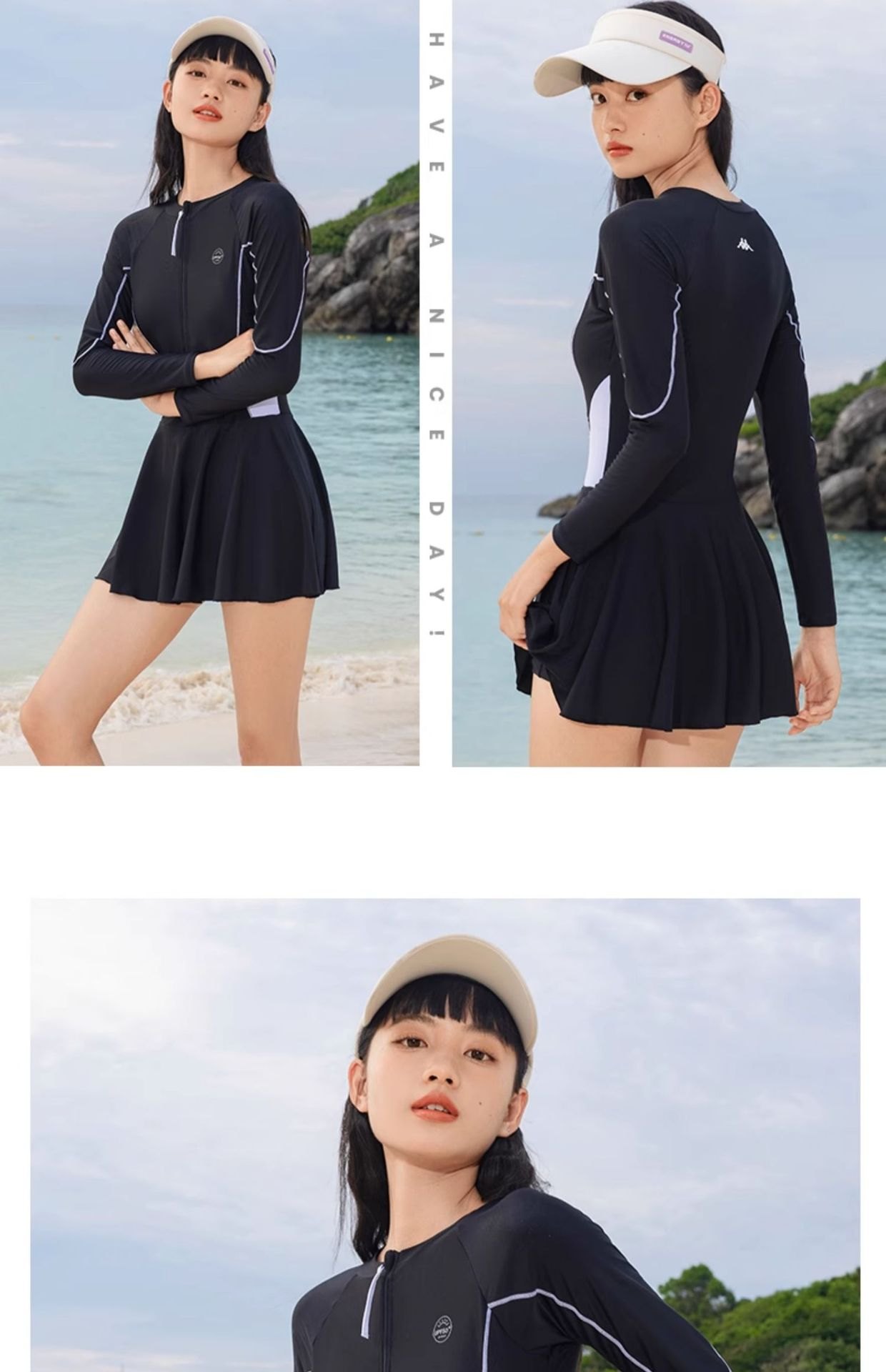 24HA276.27 - BỘ VÁY BƠI KAPPA LIỀN THÂN