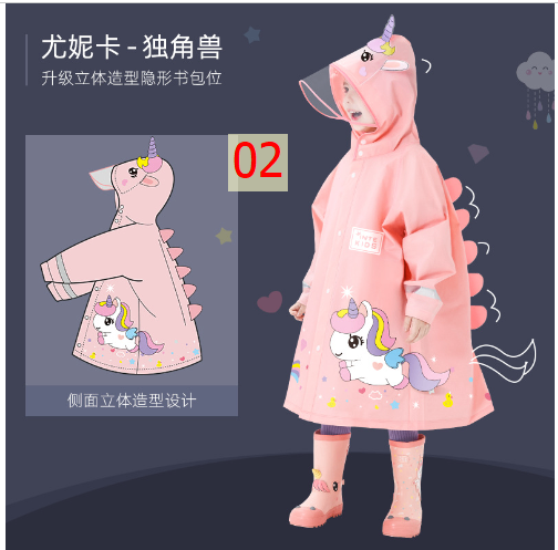 24HA286.19 - ÁO MƯA HOẠT HÌNH CHO BÉ