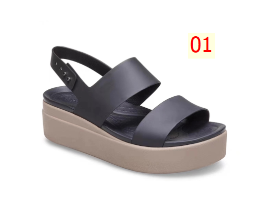 24HA296.20 - SANDAL CROCS NỮ ĐẾ DÀY