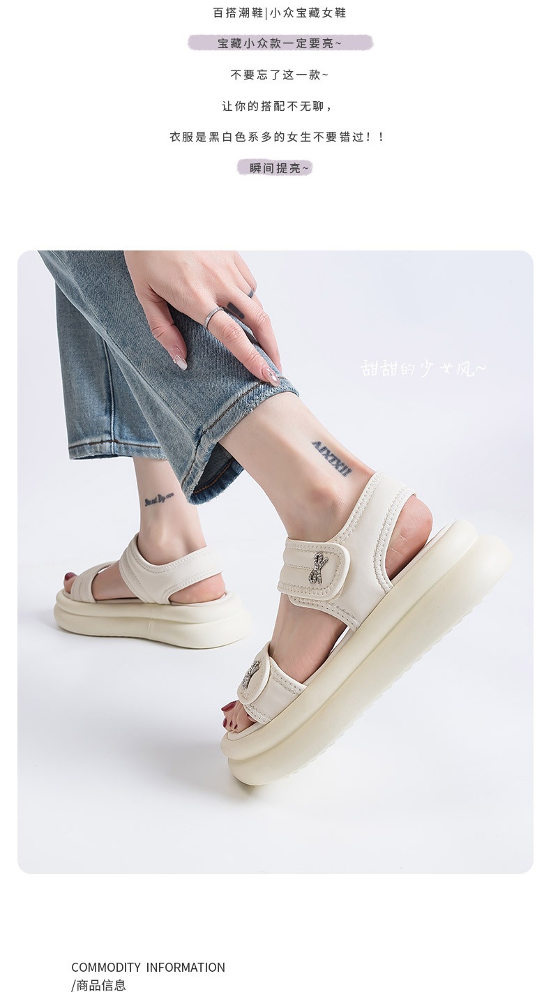 24HA296.26 - SANDAL ĐẾ DÀY TĂNG CHIỀU CAO WARRIOR