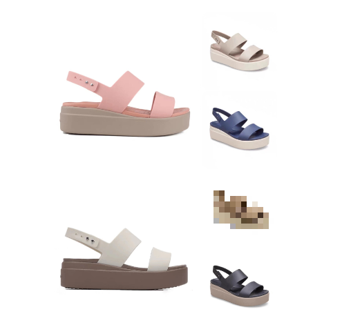 24HA296.20 - SANDAL CROCS NỮ ĐẾ DÀY