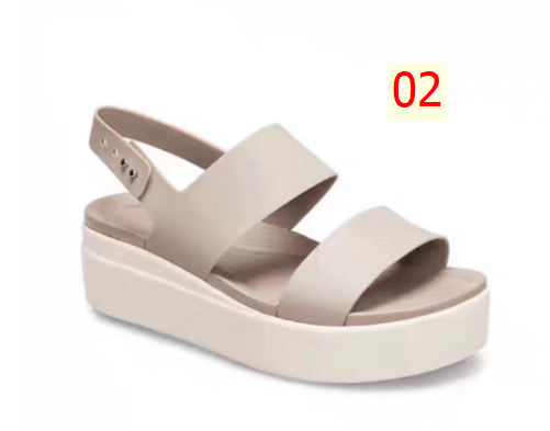 24HA296.20 - SANDAL CROCS NỮ ĐẾ DÀY