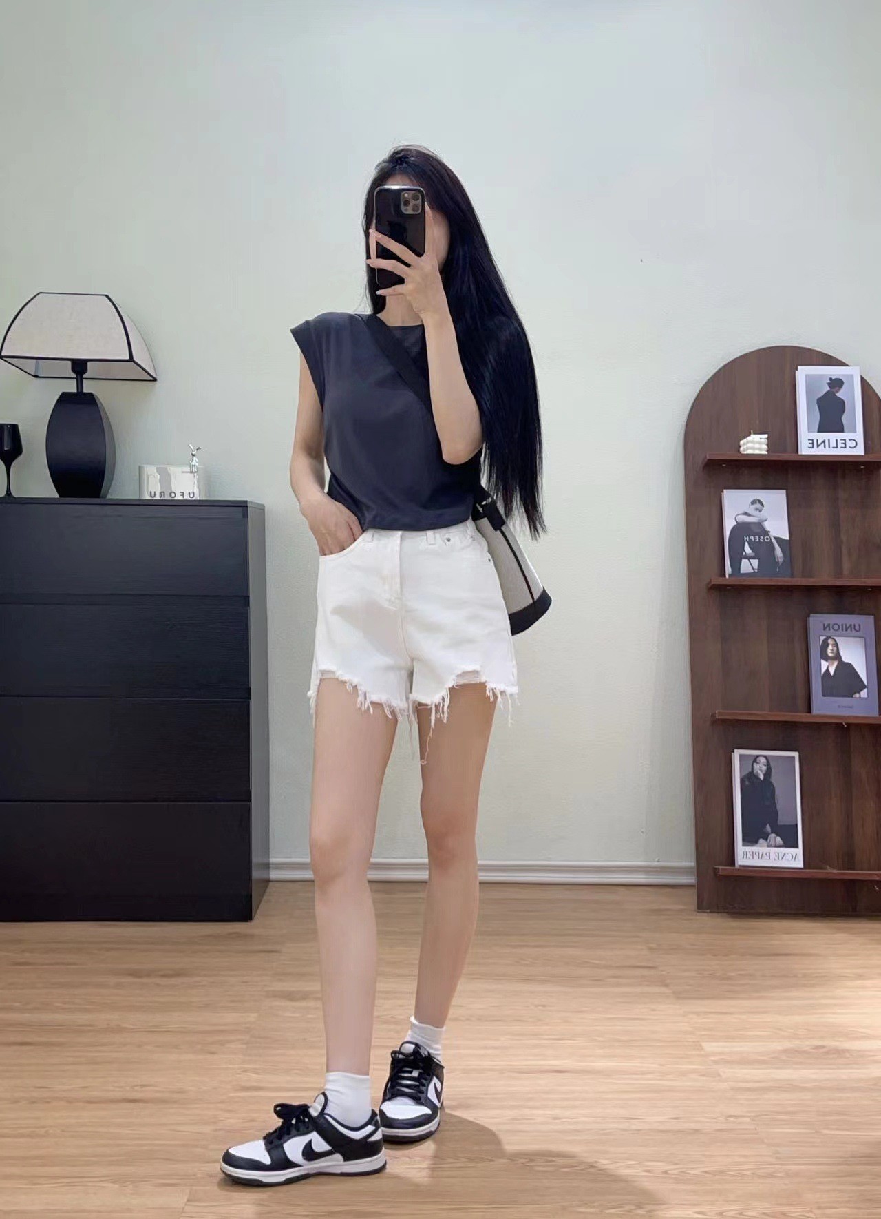 24HA296.04 - ÁO NỮ TAY HẾN RÚT EO HÃNG BUXIAOJIU