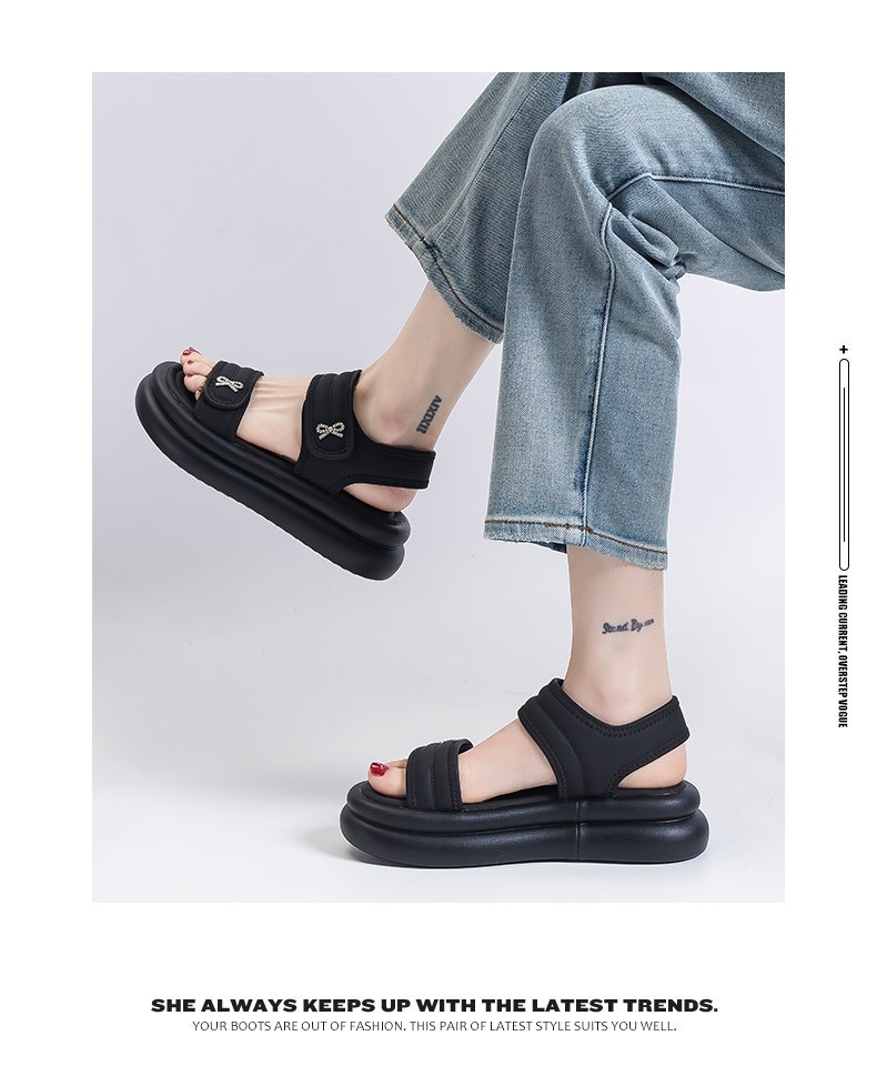 24HA296.26 - SANDAL ĐẾ DÀY TĂNG CHIỀU CAO WARRIOR