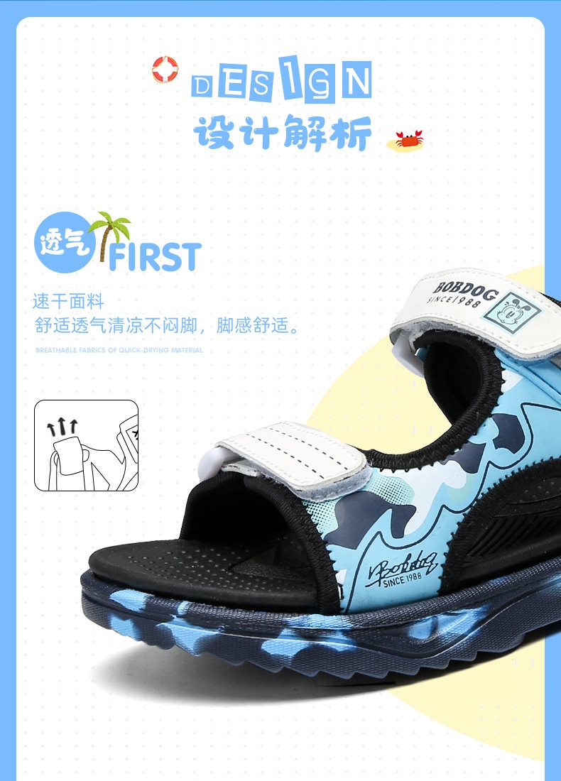 24HA297.03 - SANDAL SIÊU NHẸ HÃNG BOBDOG CHO BÉ