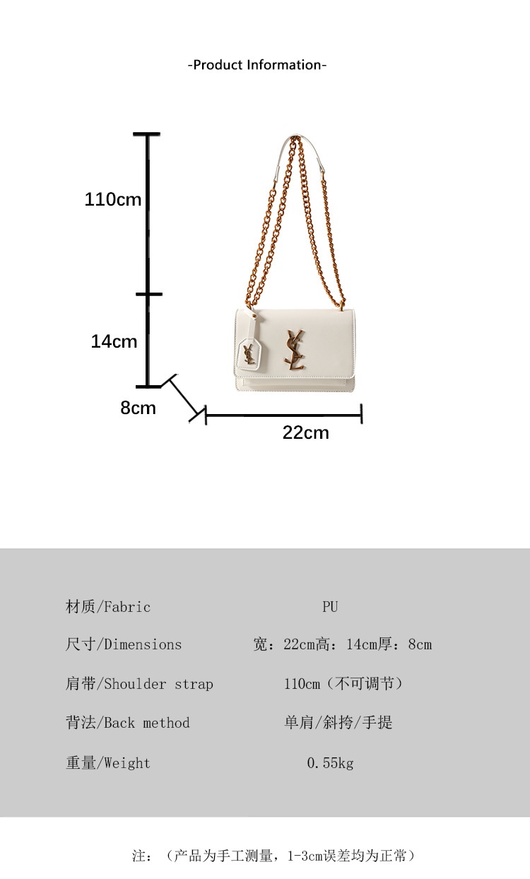 24HA306.28 - TÚI XÁCH NỮ YSL