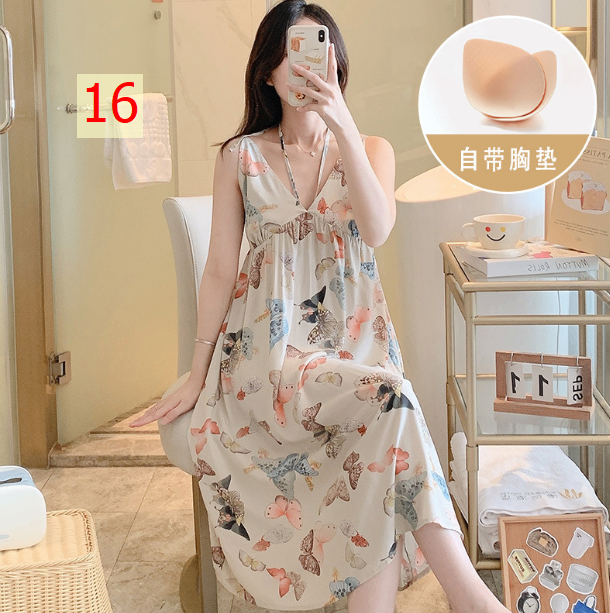 24HA27.07 - VÁY LANH MỀM MÁT MÙA HÈ CÓ KÈM ĐỆM NGỰC
